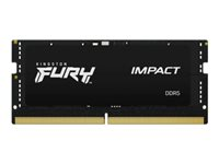 Kingston FURY Impact - DDR5 - kit - 32 Go: 2 x 16 Go - SO DIMM 262 broches - 6400 MHz / PC5-51200 - CL38 - 1.35 V - on-die ECC KF564S38IBK2-32