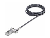 StarTech.com Universal Laptop Lock 6.6ft (2m), Security Cable For Notebook Compatible With Noble Wedge/Nano/K-Slot; Keyless Combination Locking Cable - Anti-Theft Cut-Resistant Steel Cable (UNIVC4D-LAPTOP-LOCK) - Câble de sécurité - noir, argent - 2 m UNIVC4D-LAPTOP-LOCK